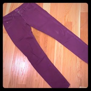 Size 28 purple (!) Hudson Collin jeans